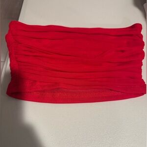 SHEIN Bold Red Tube Top Size XS